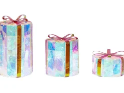 Decorazione per esterni LED GRIMSEY Regali di Natale 30/20/10 cm Multicolore