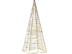 Decorazione per esterni LED PUKSALA Albero di Natale 60 cm Argento