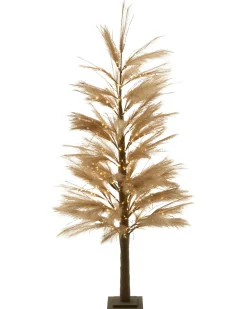 Decorazione per esterni LED HAUGANES Albero di Natale 190 cm Beige