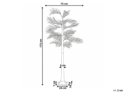 Decorazione per esterni LED PALJAVESI Albero 175 cm Oro