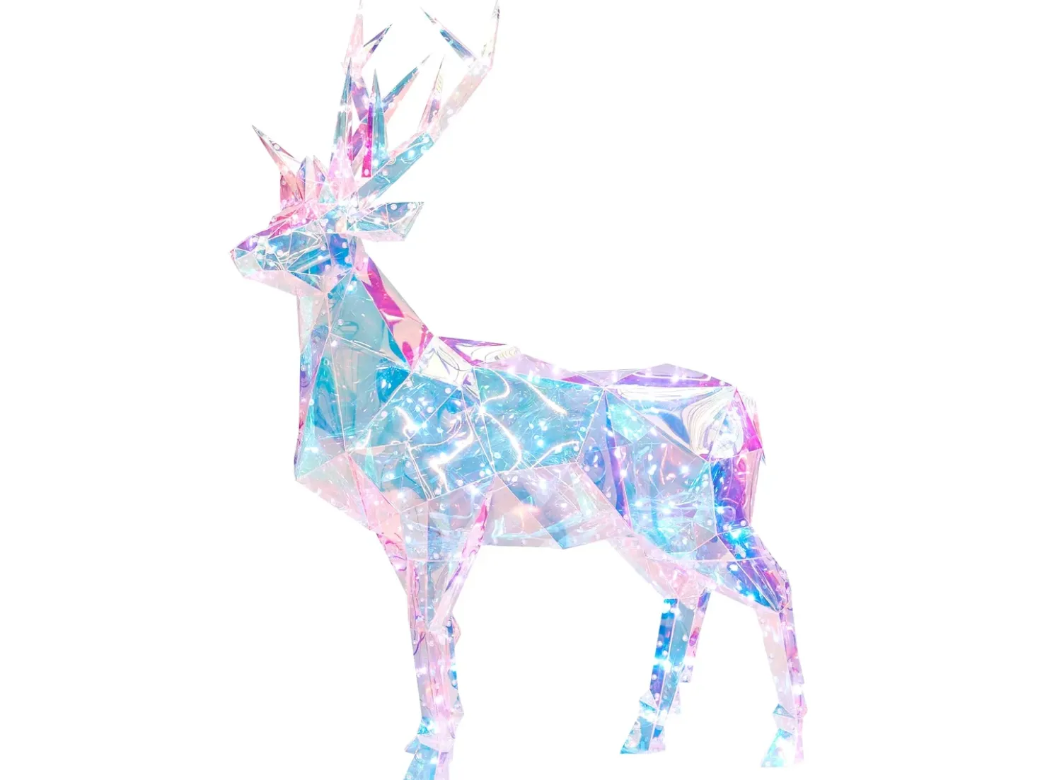 Decorazione per esterni LED POLARIS Renna 90 cm Multicolore