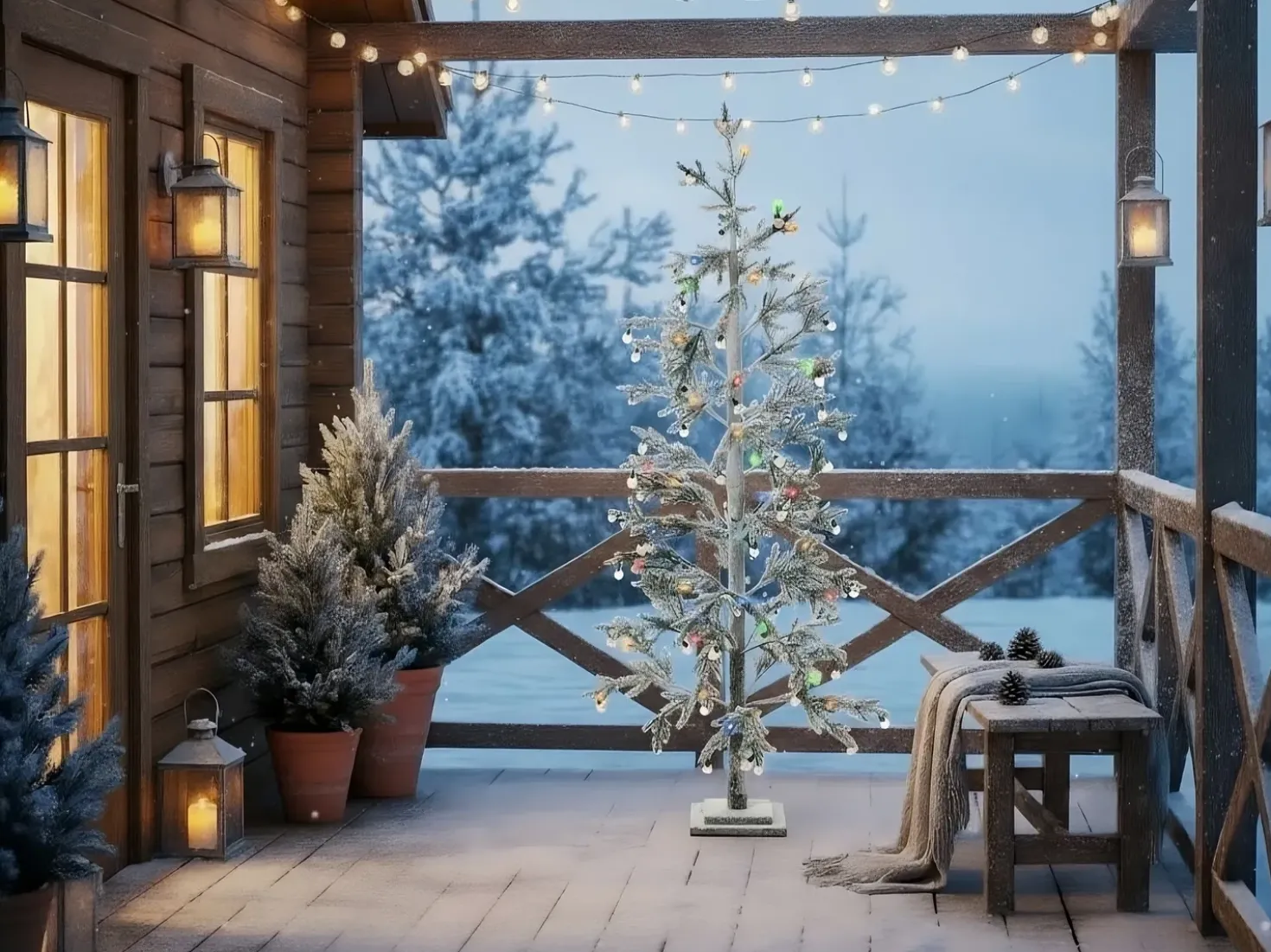 Decorazione per esterni LED TORSA Albero 180 cm Verde