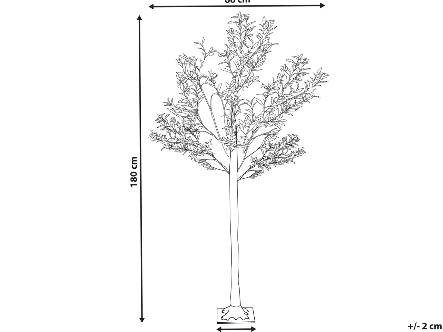 Decorazione per esterni LED CELIONI Albero 180 cm Verde