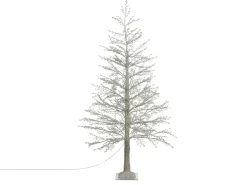 Decorazione per esterni LED SUONTEE Albero di Natale 180 cm Bianco