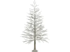 Decorazione per esterni LED SUONTEE Albero di Natale 180 cm Bianco