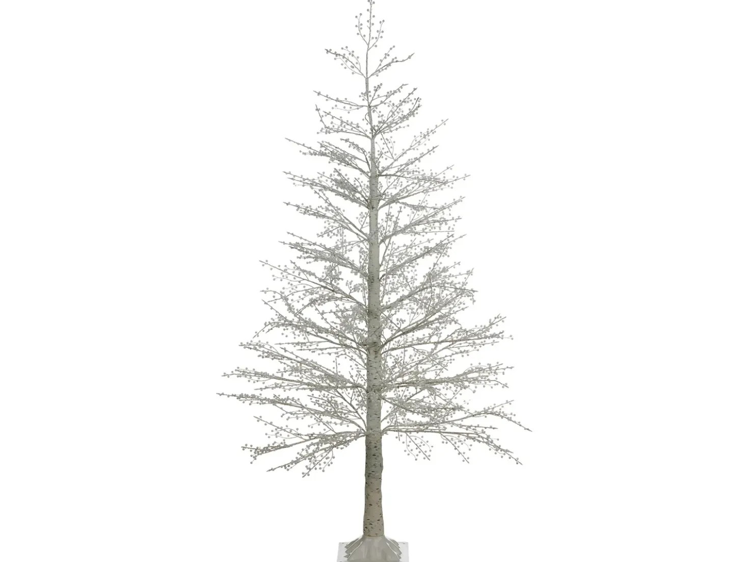 Decorazione per esterni LED SUONTEE Albero di Natale 180 cm Bianco