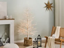 Decorazione per esterni LED SUONTEE Albero di Natale 180 cm Bianco
