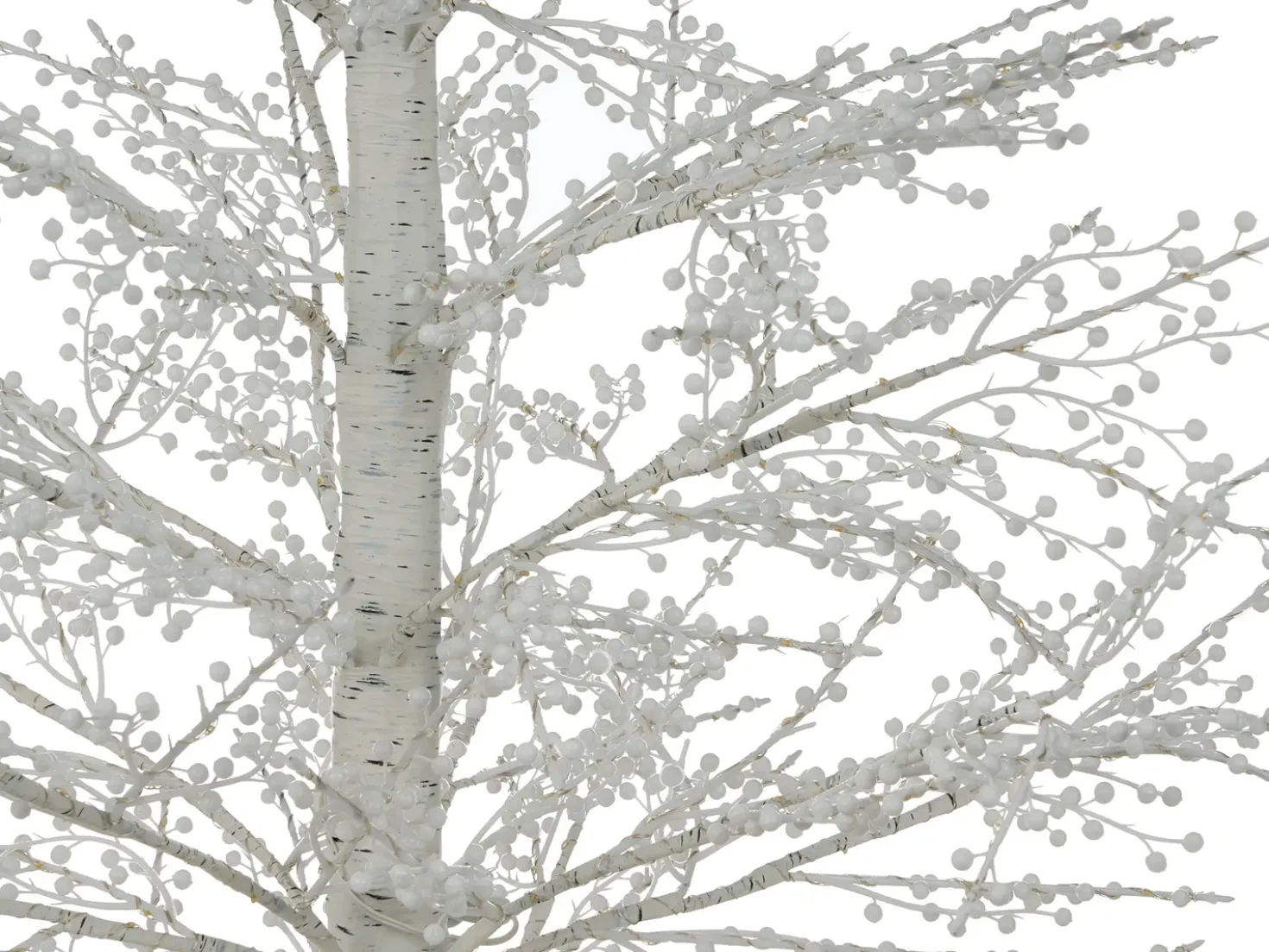Decorazione per esterni LED SUONTEE Albero di Natale 180 cm Bianco