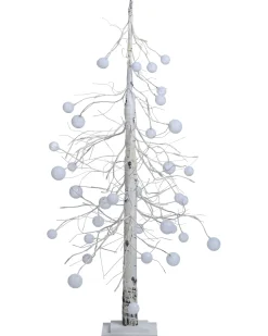 Decorazione per esterni LED HOLAR Albero di Natale 122 cm Bianco