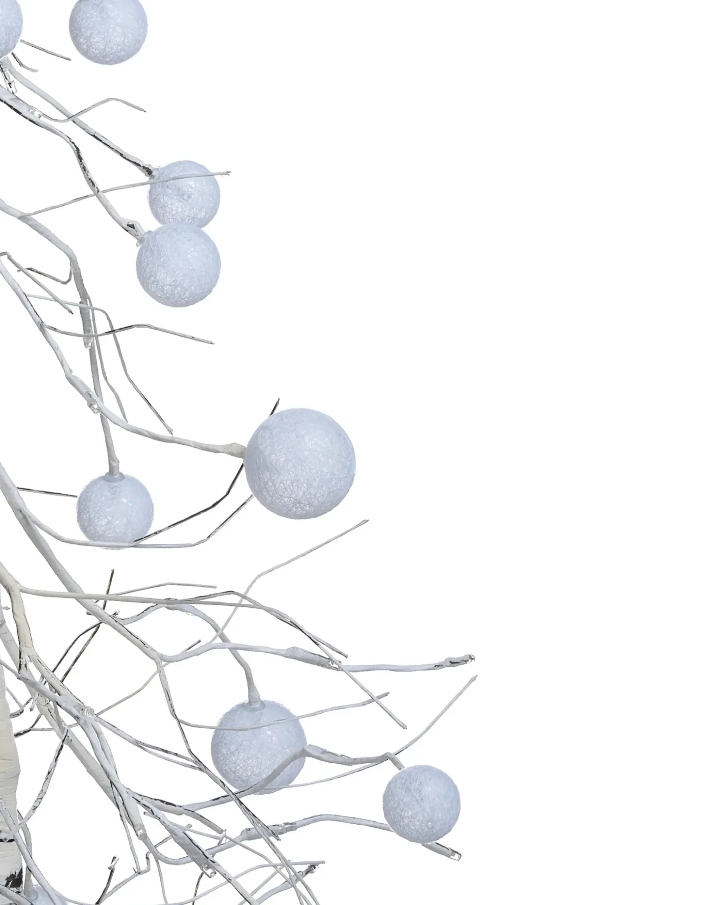 Decorazione per esterni LED HOLAR Albero di Natale 122 cm Bianco