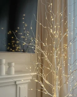 Decorazione per esterni LED LAPPI Albero di Natale 190 cm Bianco