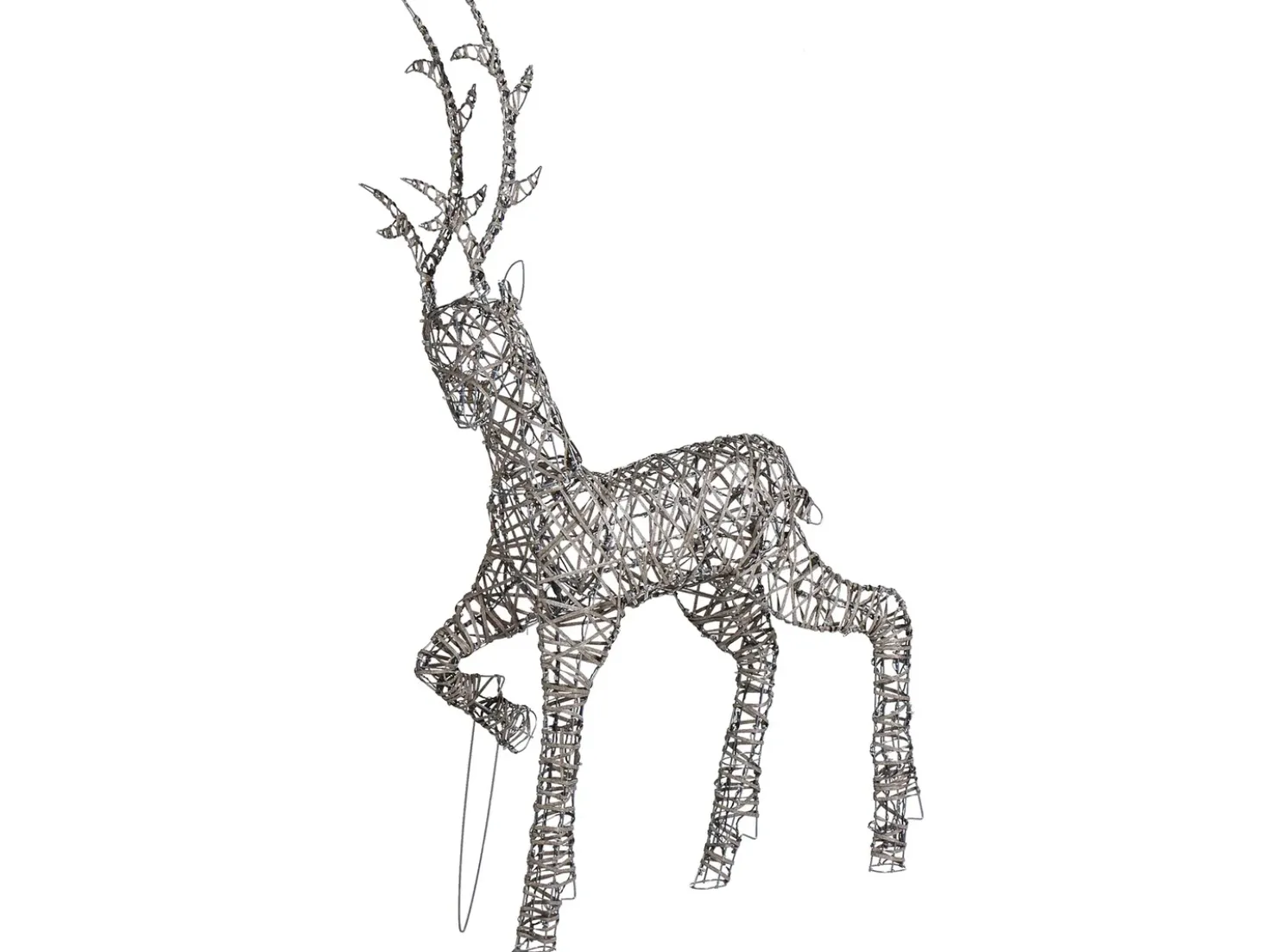 Decorazione per esterni LED HUSAVIK Renna 140 cm Argento