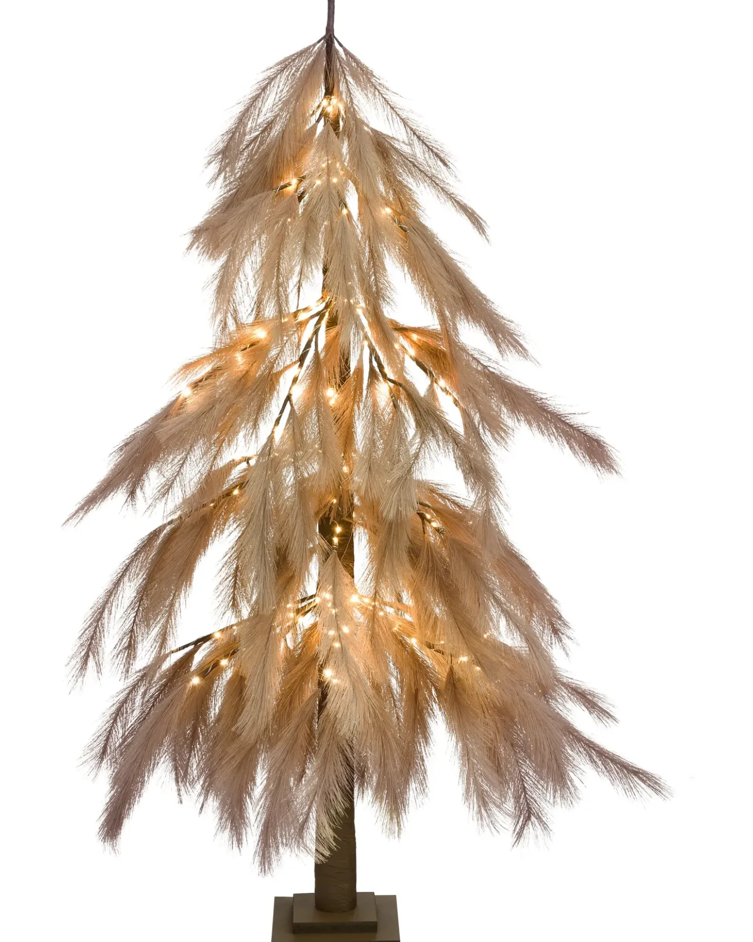 Decorazione per esterni LED BIFROST Albero di Natale 123 cm Beige