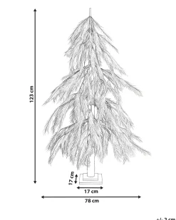 Decorazione per esterni LED BIFROST Albero di Natale 123 cm Beige