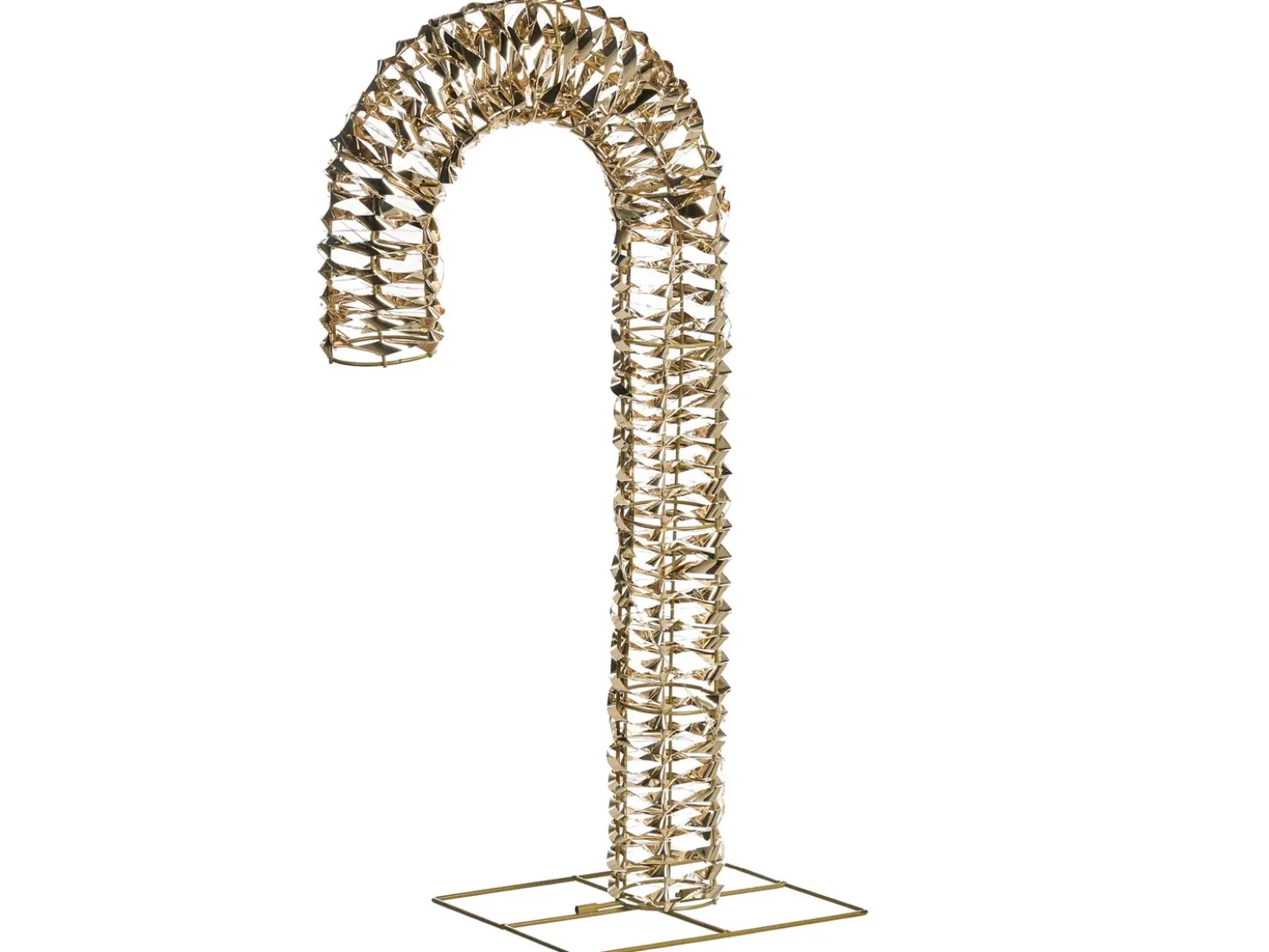 Decorazione per esterni LED NORRESO Bastoncino di zucchero 74 cm Oro