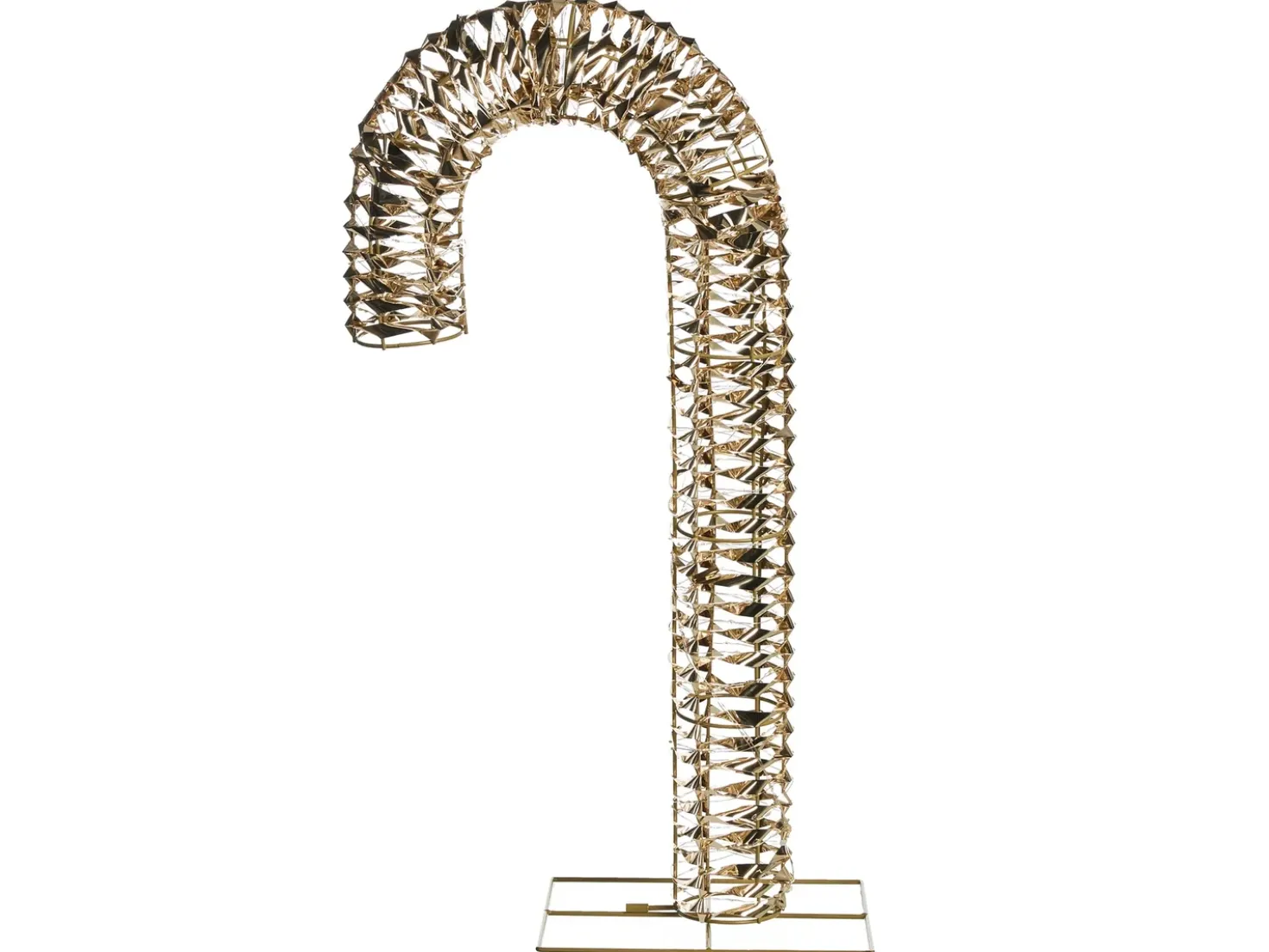 Decorazione per esterni LED NORRESO Bastoncino di zucchero 74 cm Oro