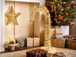Decorazione per esterni LED NORRESO Bastoncino di zucchero 74 cm Oro