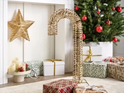 Decorazione per esterni LED NORRESO Bastoncino di zucchero 74 cm Oro