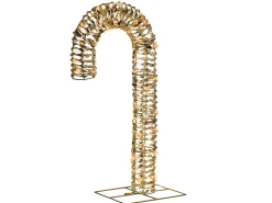 Decorazione per esterni LED NORRESO Bastoncino di zucchero 74 cm Oro