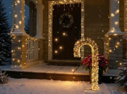 Decorazione per esterni LED HOLMAVIK Bastoncino di zucchero 74 cm Oro