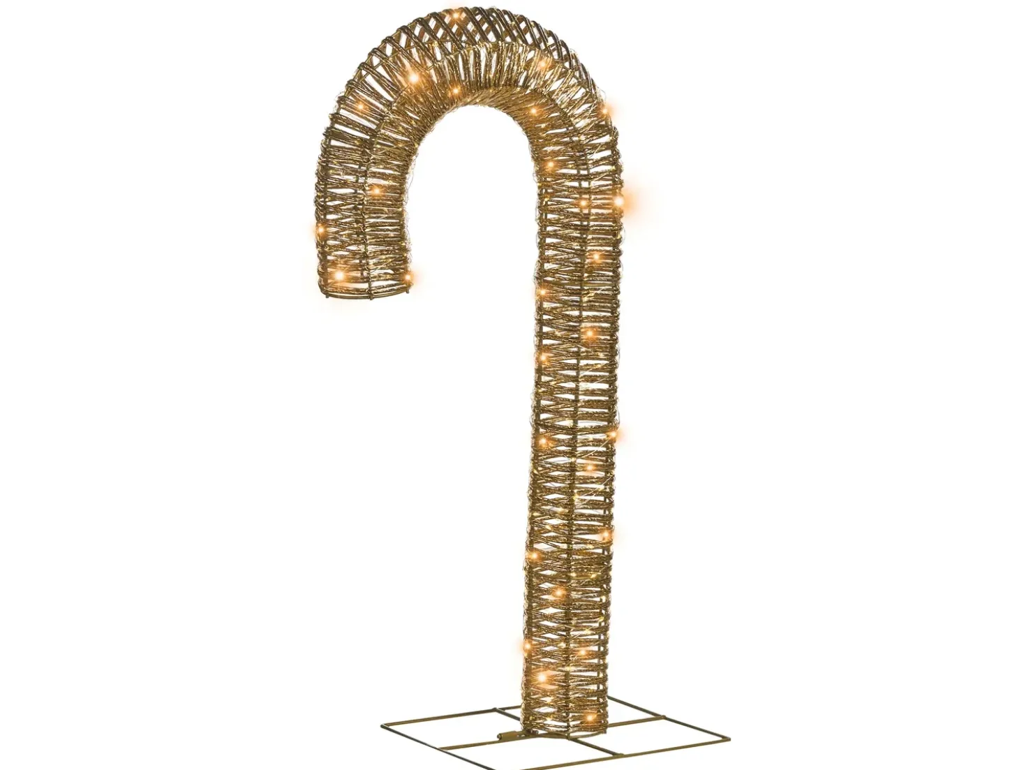 Decorazione per esterni LED HOLMAVIK Bastoncino di zucchero 74 cm Oro