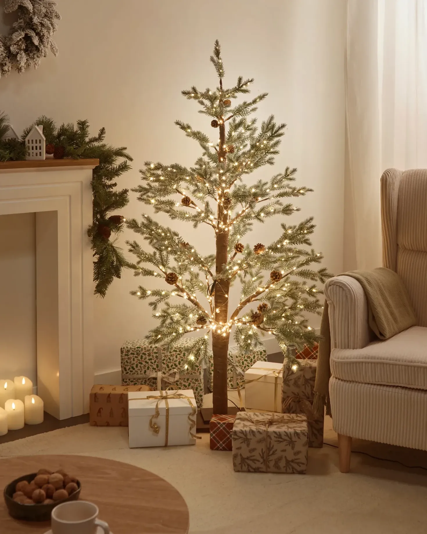 Decorazione per esterni LED LAUGARAS Albero di Natale 150 cm Verde