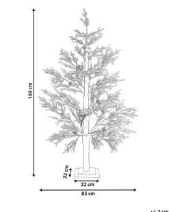 Decorazione per esterni LED LAUGARAS Albero di Natale 150 cm Verde