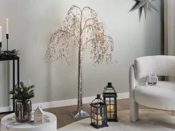 Decorazione per esterni LED NILLAKA Albero 145 cm Argento