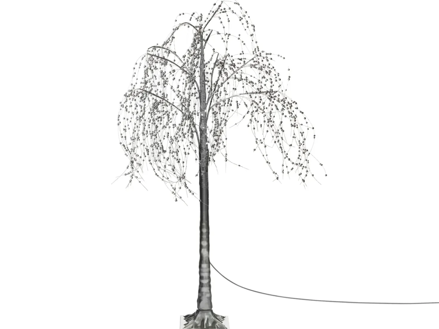 Decorazione per esterni LED NILLAKA Albero 145 cm Argento