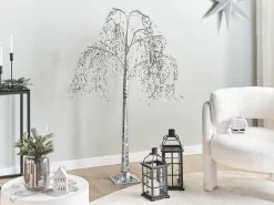 Decorazione per esterni LED NILLAKA Albero 145 cm Argento