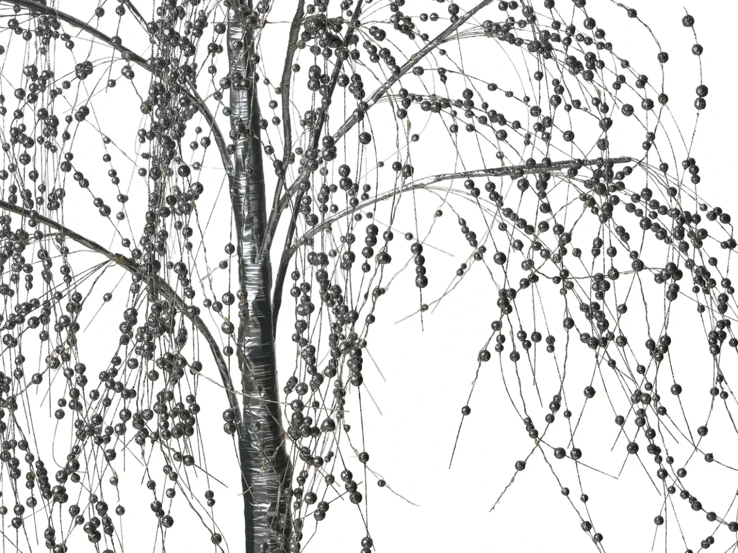 Decorazione per esterni LED NILLAKA Albero 145 cm Argento
