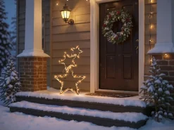 Decorazione per esterni LED BURESO Stella 80 cm Oro