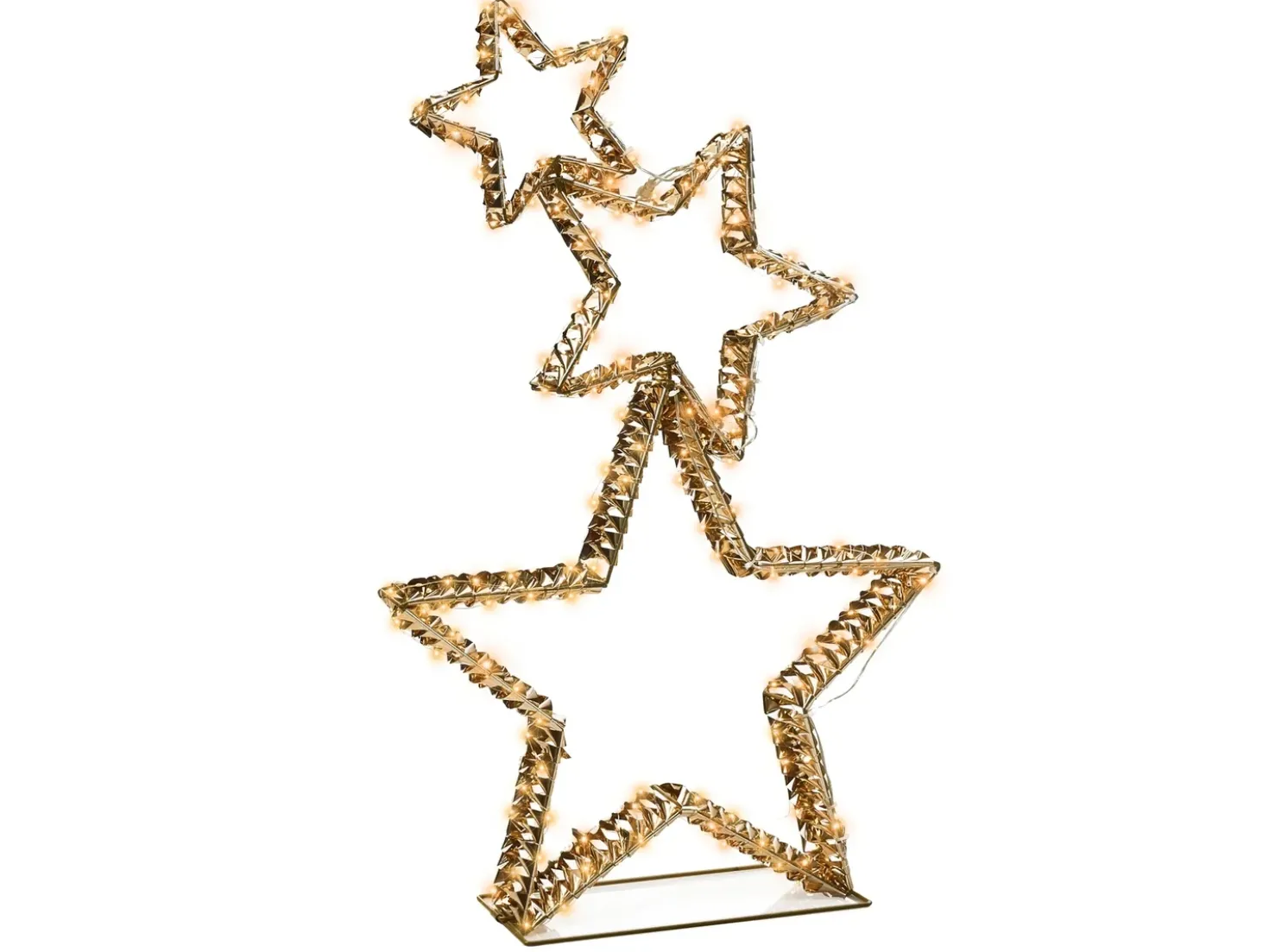 Decorazione per esterni LED BURESO Stella 80 cm Oro