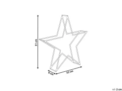 Decorazione per esterni LED SIMO Stella 31 cm Bianco
