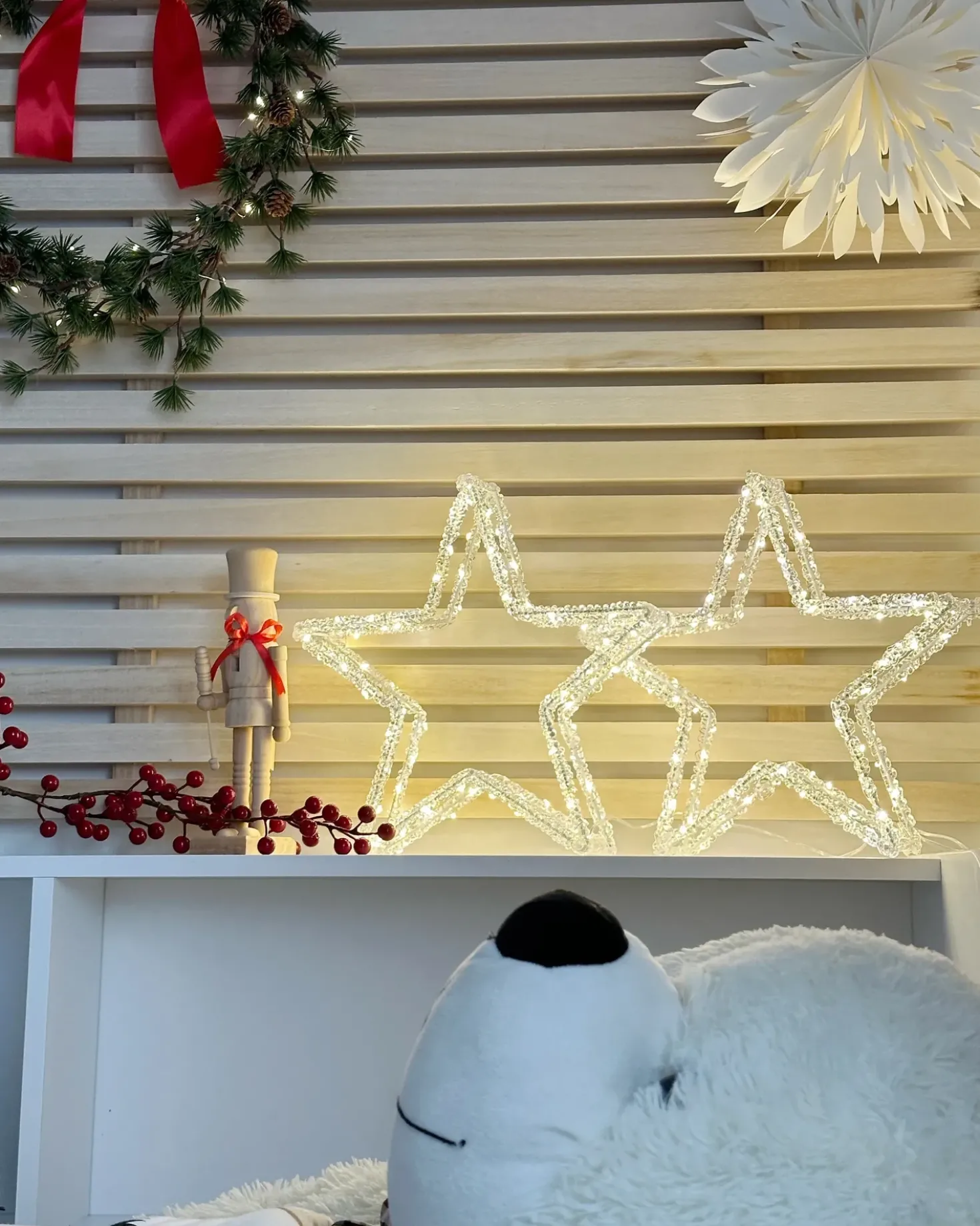 Decorazione per esterni LED SIMO Stella 31 cm Bianco