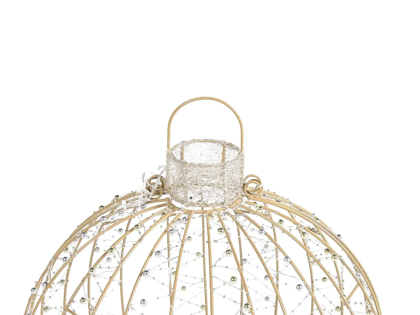 Decorazione per esterni LED GAROUR Palla di Natale 65/50/40 cm Oro