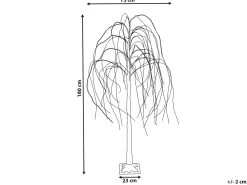 Decorazione per esterni LED BALIONI Albero 180 cm Oro