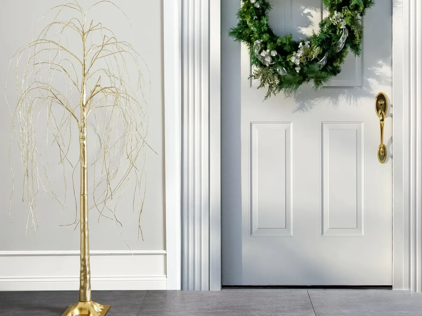Decorazione per esterni LED BALIONI Albero 180 cm Oro