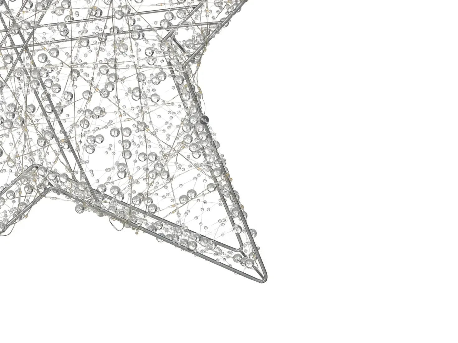 Decorazione per esterni LED MADUM Stella 50 cm Argento