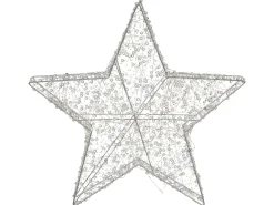 Decorazione per esterni LED MADUM Stella 50 cm Argento