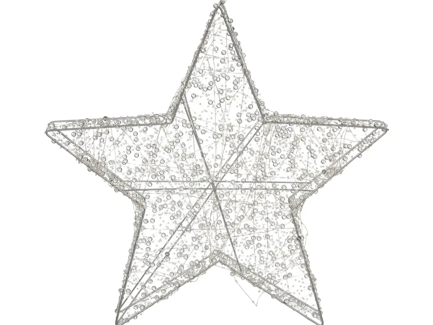 Decorazione per esterni LED MADUM Stella 50 cm Argento