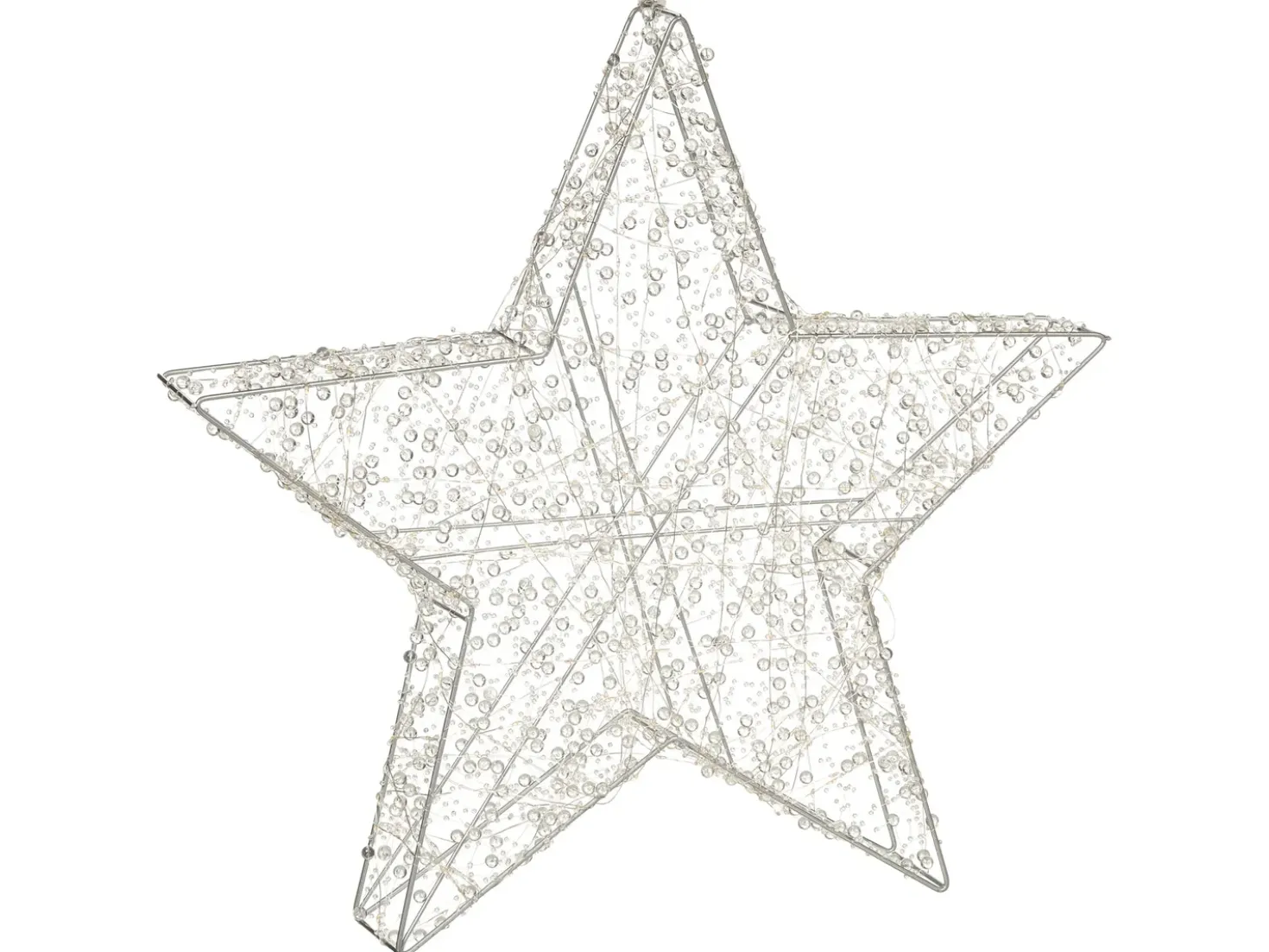 Decorazione per esterni LED MADUM Stella 50 cm Argento