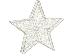 Decorazione per esterni LED MADUM Stella 50 cm Argento
