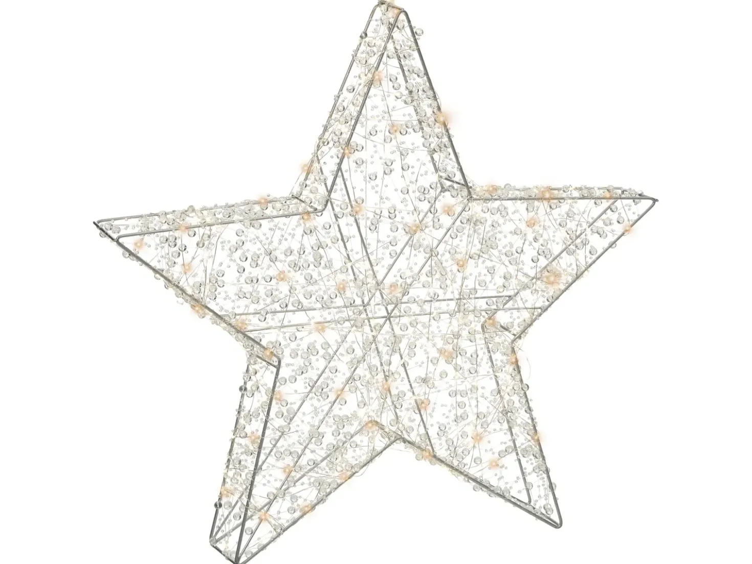 Decorazione per esterni LED MADUM Stella 50 cm Argento