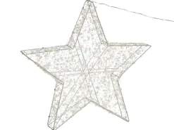 Decorazione per esterni LED MADUM Stella 50 cm Argento