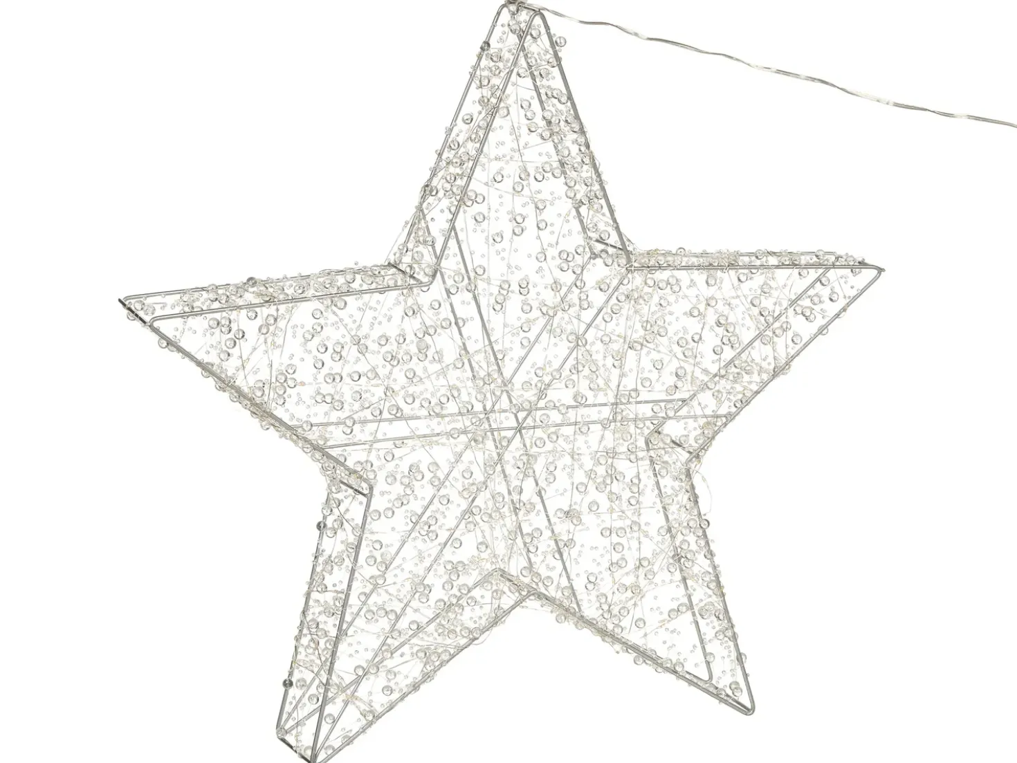 Decorazione per esterni LED MADUM Stella 50 cm Argento