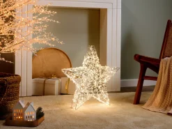 Decorazione per esterni LED MADUM Stella 50 cm Argento