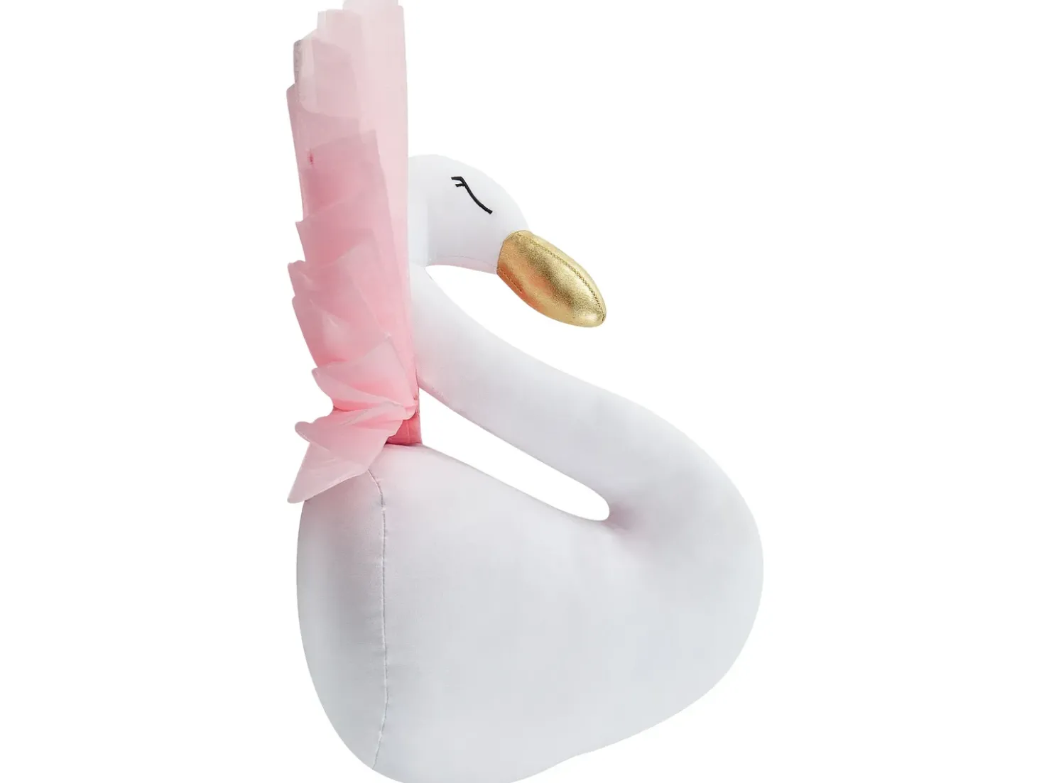 Decorazioni da Parete Cameretta Cigno ODETTA Cotone 32 cm Bianco
