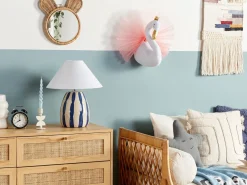 Decorazioni da Parete Cameretta Cigno ODETTA Cotone 32 cm Bianco
