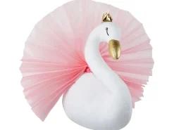 Decorazioni da Parete Cameretta Cigno ODETTA Cotone 32 cm Bianco